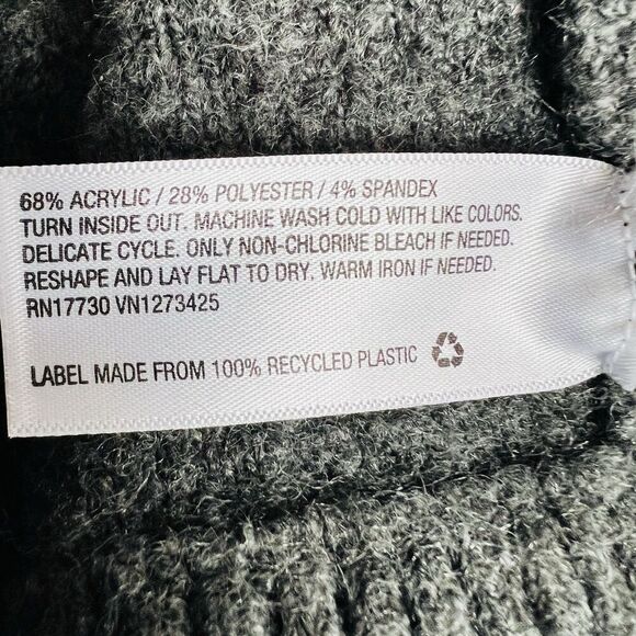 Universal Thread Gray & Cream Mock Neck Super Soft Pullover Sweater Womens Sz XL - Picture 9 of 9